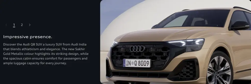 Audi SQ8 V8 Edition Key Features