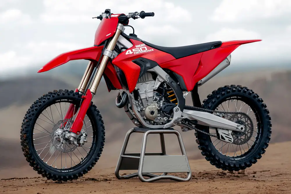 New Bike Launches March 2026: From Royal Enfield Bullet 650 to Ducati Desmo 450MX 3 Ducati Desmo 450MX Enduro